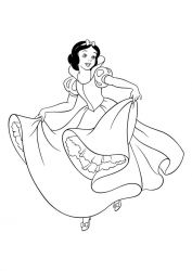 plansa de colorat alba ca zapada #2