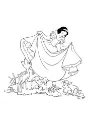 plansa de colorat alba ca zapada #3