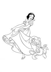 plansa de colorat alba ca zapada #6