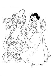 plansa de colorat alba ca zapada #7