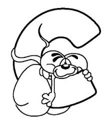 plansa de colorat alfabetul #18