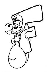 plansa de colorat alfabetul #21