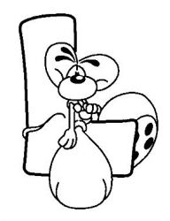 plansa de colorat alfabetul #6