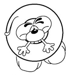 plansa de colorat alfabetul #9