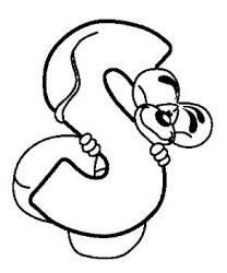 plansa de colorat alfabetul #13