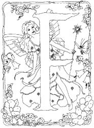 plansa de colorat alfabetul #5