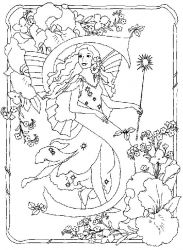 plansa de colorat alfabetul #17