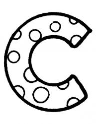 plansa de colorat alfabetul #3