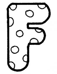 plansa de colorat alfabetul #6