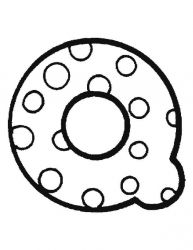 plansa de colorat alfabetul #17