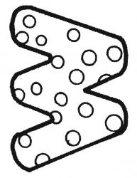 plansa de colorat alfabetul #2