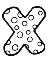 plansa de colorat alfabetul #3