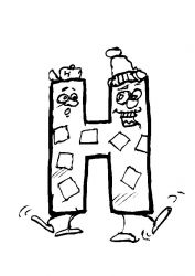 plansa de colorat alfabetul #10