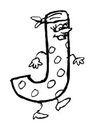 plansa de colorat alfabetul #12