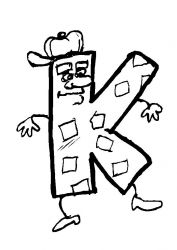 plansa de colorat alfabetul #13