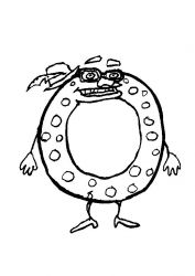 plansa de colorat alfabetul #17