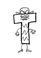 plansa de colorat alfabetul #1