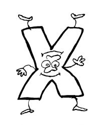 plansa de colorat alfabetul #5