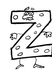 plansa de colorat alfabetul #7