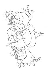 plansa de colorat alice in tara minunilor #19