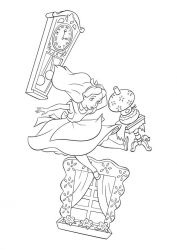 plansa de colorat alice in tara minunilor #9