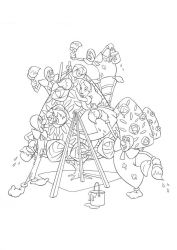 plansa de colorat alice in tara minunilor #18