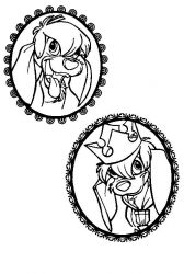 plansa de colorat anastasia #2