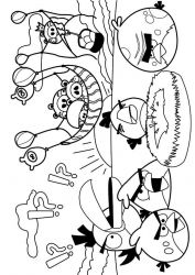 plansa de colorat angry birds #3