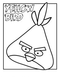 plansa de colorat angry birds #8
