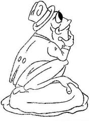 plansa de colorat animale #17