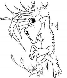 plansa de colorat animale #15