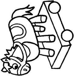 plansa de colorat animale #10