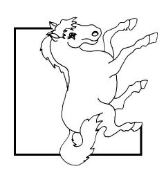 plansa de colorat animale #14