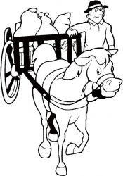 plansa de colorat animale #5