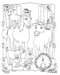 plansa de colorat animale #17