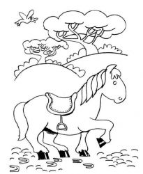 plansa de colorat animale #6