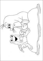 plansa de colorat animale #12