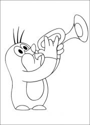 plansa de colorat animale #13