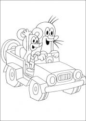 plansa de colorat animale #16