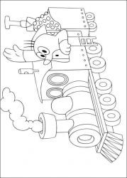 plansa de colorat animale #19