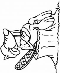 plansa de colorat animale #7