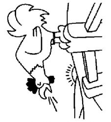 plansa de colorat animale #16