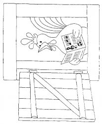 plansa de colorat animale #21