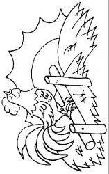 plansa de colorat animale #4