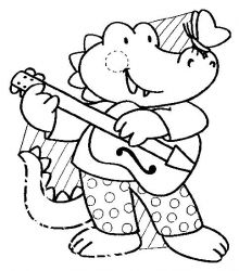 plansa de colorat animale #9