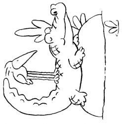 plansa de colorat animale #12