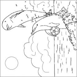 plansa de colorat animale #14