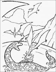 plansa de colorat animale dinozauri #15