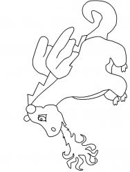 plansa de colorat animale #14