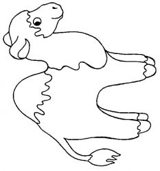 plansa de colorat animale dromaderi #7